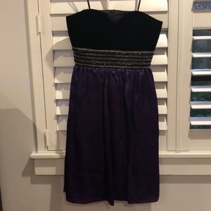 Badgley Mischka mixed media dress